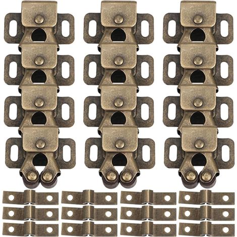 Loquets de Porte à Double Rouleau en Bronze Ancien (1/5)