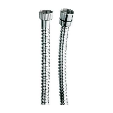 Cristina Ondyna – Flexible de douche chromé 150 cm en laiton – Double agrafage pour fixation sécurisée – DA21551 (1/2)