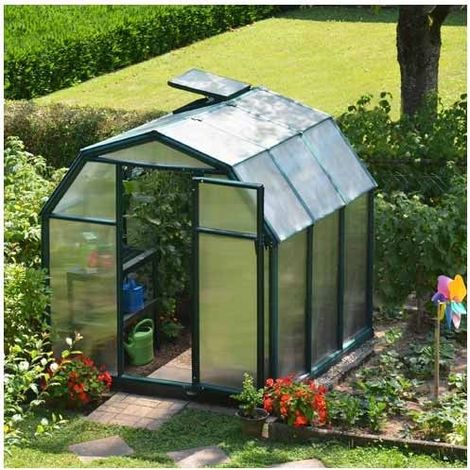 Serre de jardin en polycarbonate Rion Eco Grow 4,10 m², Ancrage au sol Non (1/4)