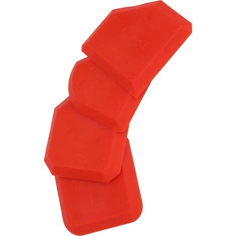 Ensemble de 4 pièces : dissolvant pour mastic silicone, niveleur, grattoir, nettoyant, kit d’outils pour calfeutrage (1/5)