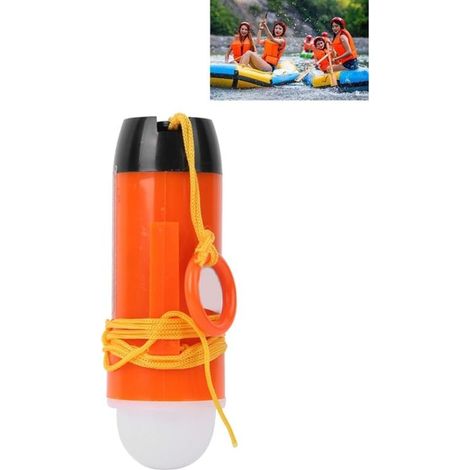 Lampe stroboscopique de détresse personnelle à activation manuelle UST, protection de lumière LED marine légère et portable, lampe stroboscopique de sécurité ultra brillante activée par l'eau, se fixe (1/4)
