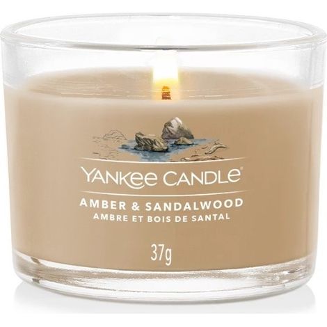 Mini bougie Yankee Candle ambre et santal 37 g (1/3)