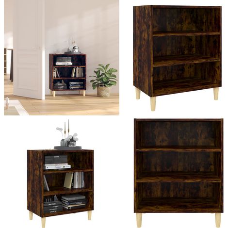 Sideboard Räuchereiche 57x35x70 cm Holzwerkstoff - Schreibtisch - Wohnzimmerregal - Bücherregale - Holzmöbel - Sideboard - Home & Living (1/5)
