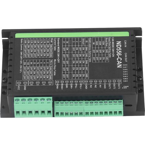CAN-Bus ND556 Motortreiber, digitaler Schrittmotorcontroller mit Pulssteuerung, 12–48 V DC (1/5)