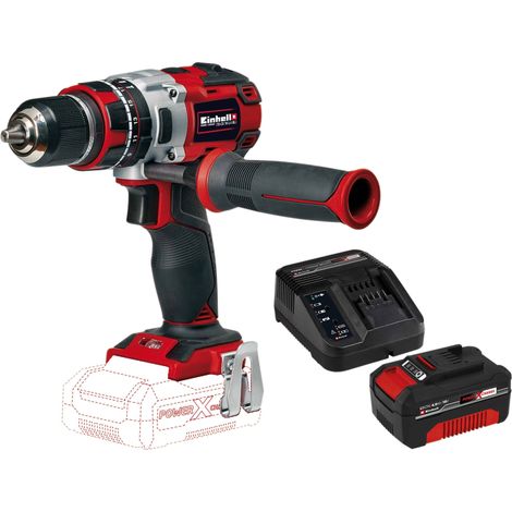 EINHELL PROFESSIONAL Perceuse-visseuse à percussion sans fil, TP-CD 18 Li Brushless Kit (1x 4,0 Ah)