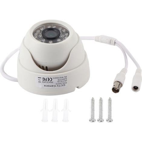 Caméra de Sécurité Extérieur/Intérieur 1080P HD Vision Nocturne Infrarouge Dôme 3.6mm 4 en 1 Surveillance NTCS