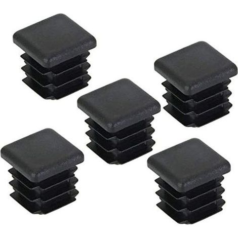 20pcs Tube Caps, Square Plastic End Caps for Furniture/Trampoline/Cabinet/Shelf/Chair Legs (2020mm) (1/5)