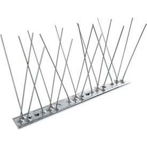 DISSUASORE PICCIONI 100CM 80 SPILLI BASE INOX FLESSIBILE (13/60)