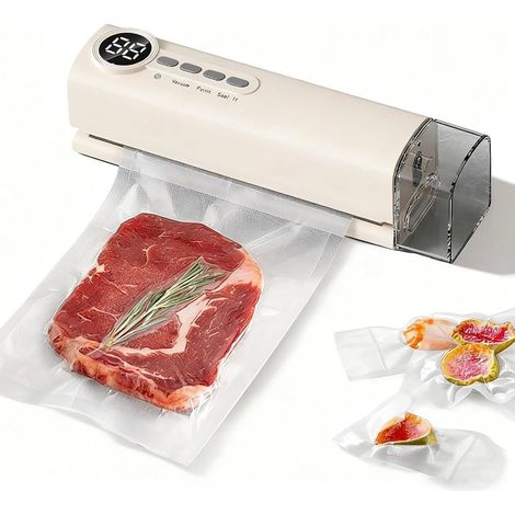 TRADE SHOP - Macchina Sottovuoto Portatile Multifunzione Senza Fili Ricarica Usb Display Led Alimenti - (1/5)