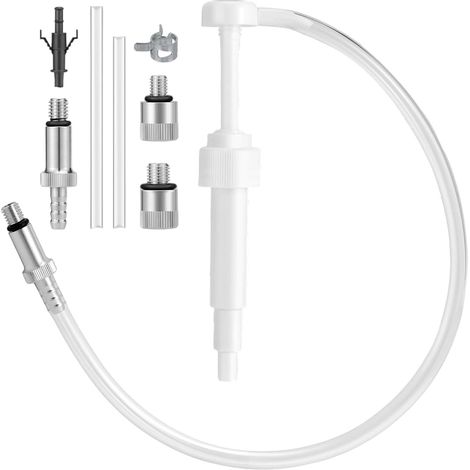 Kit de Pompe Huile Boîte Inférieure pour Bouteilles Standard Quart avec Bouchons 28mm, 10CC Course Pompe à Huile Boîte Vitesses avec 3/8" Rotule Métallique 8mm & 10mm Adaptateurs 3rd Hand & Tuyau (1/5)