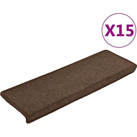 Maison Exclusive - Stufenmatten 15 Stk. 65x21x4 cm Braun Rechteck (1/5)
