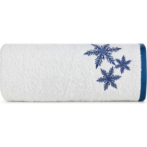 Serviette de Noël Carol/01 70x140 blanche