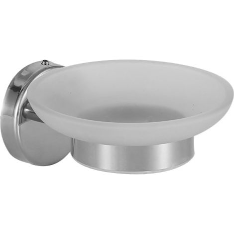 Porte-Savon en - Salle De Bains Bain Porte-Verre Titulaire WC (Acier brillant) Acier Inoxydable Verre (1/5)