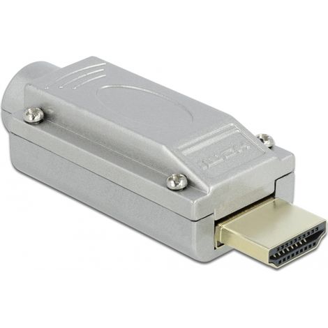 Delock HDMI-A adaptador macho a bloque de terminales con carcasa metÃ¡lica