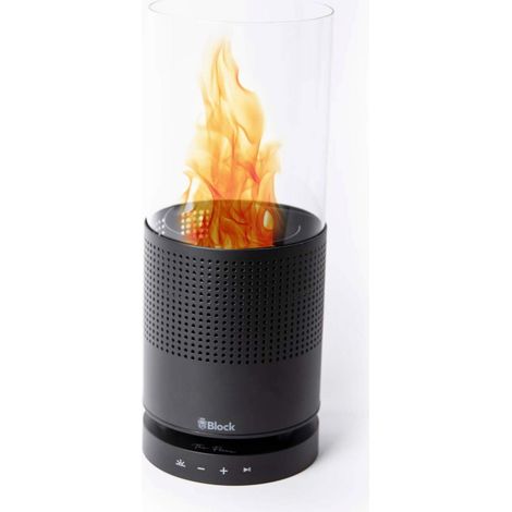 Block The Flame Tischfeuer und Bluetooth Lautsprecher von Audioblock schwarz (1/5)