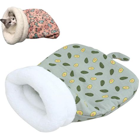 Sacs de couchage d'intérieur pour chats, sacs de couchage pour chats, sacs de couchage d'hiver confortables pour chats, sacs de couchage chauds pour chats, lits pour chats doux et moelleux lavables, c