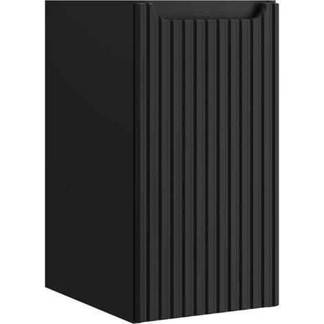 Meuble bas de salle de bain à suspendre NOVA noir 30 x 57 cm (1/4)