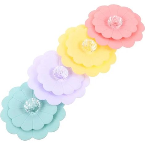 4pièces Couvercles Silicone à Deux Forme De Lids Universels Pour Étanches Et Pour Vos Boissons Fraîches Et (1/5)