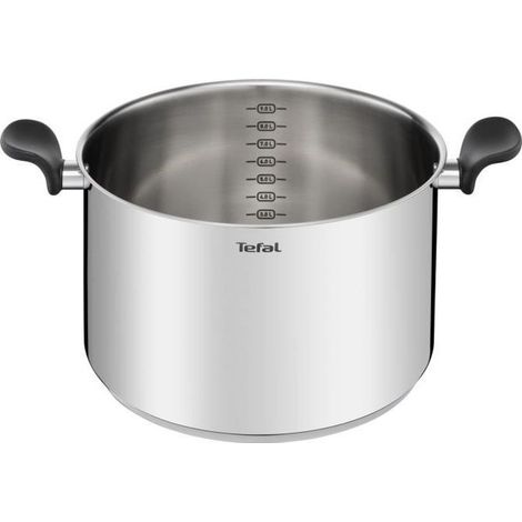 Pentola in acciaio inox da 28 cm + coperchio in vetro - e3086404 - tefal (1/5)