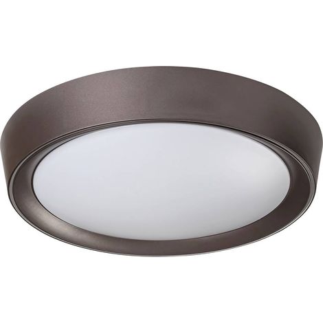Plafoniera Mokka Brown White LED 24 W L: 10 cm Ø41cm dimmerabile con telecomando (1/5)