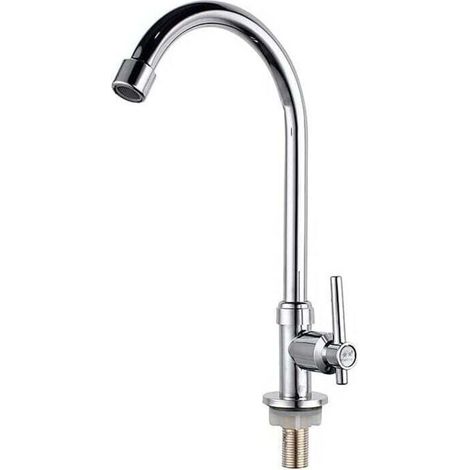pc Single Handle Kitchen Faucet, Stainless Steel Kitchen Mixer Tap, 360° Swivel Kitchen Faucet MUMU (1/4)