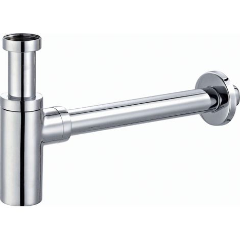 Sifón debajo del fregadero de muebles Piralla Rubinetterie DSIFTF | Cromo (1/2)