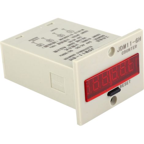 JDM11-6H Elektronischer Zähler, 6-stelliger Hochpräzisionszähler, AC/DC 24 V