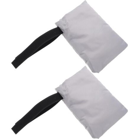 Lot de 2 Protège-Robinets Extérieurs Gris en Tissu Oxford Imperméable avec Doublure en Coton Isolante Housse Antigel pour Robinet de Jardin Protection Hivernale Résistante aux (1/5)