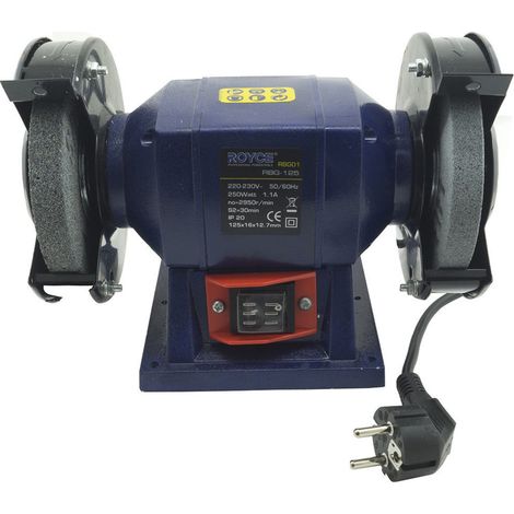 TrAdE Shop Traesio - Smerigliatrice Mola Da Banco 150w Con 2 Dischi In Pietra Da 125mm Per Officina -