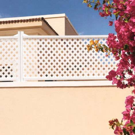 Panel decorativo PRIVAT 0,5x2 M blanco (1/2)