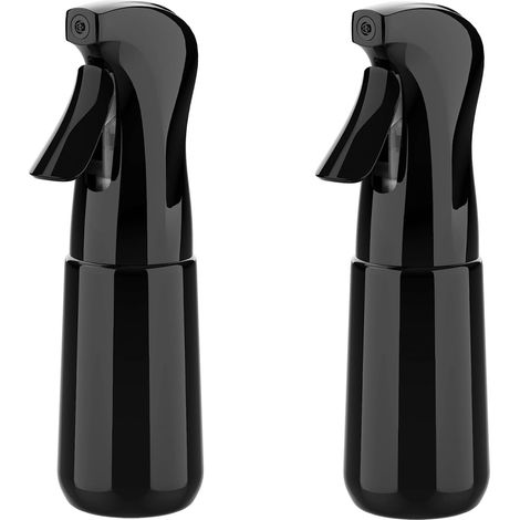 200-ml-Sprühflasche (schwarz) – Feiner Nebel, wiederverwendbar, für Haare, Pflanzen, Gesicht und Reinigung (1/5)