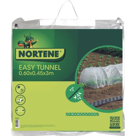 Tunel acordeon para cultivos eas tunnel 0.6x0.45x3 m nortene (1/4)