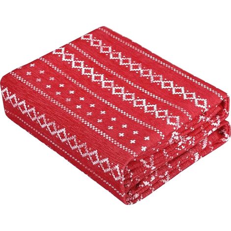 Alfombra para interiores, lavable a máquina, roja, 60x180cm (1/2)