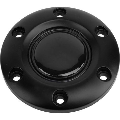 Generic Capeur Central de Volant à 6 Trous Interrupteur de Bouton de Corne Durable pour Décoration Intérieure de Voiture, Installation Facile pour la Plupart des Véhicules (Black). (1/5)