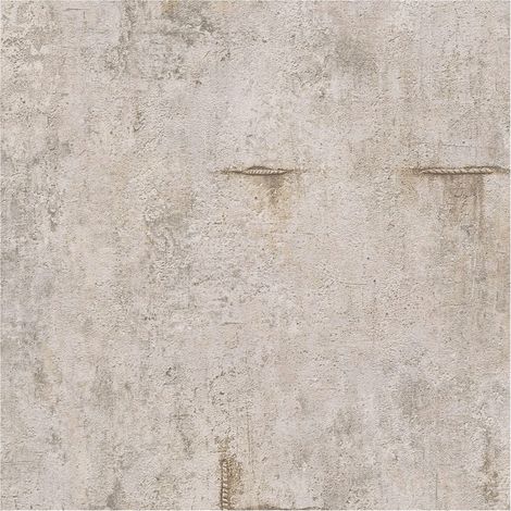 Unicolour wallpaper wall Profhome 790853 hot embossed non-woven wallpaper slightly textured in concrete look and metallic highlights grey beige grey silver light brown 5,33 m2 (1/5)