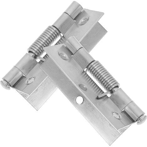 Charnières Automatiques de Porte en inox Argenté, Lot de 2 (1/5)