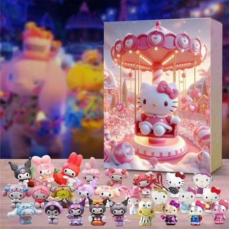 Calendrier de l'Avent Hello Kitty 2025 de Sanrio, coffret surprise, 24 jours avant Noël, cadeau de Noël surprise pour enfants