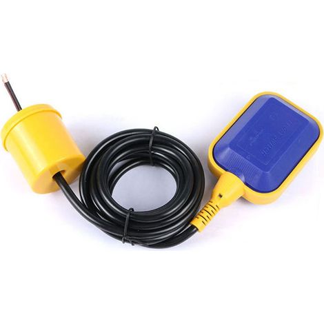 Interrupteur de contrôle automatique du niveau du flotteur de pompe à eau avec câble de 10 m, adapté à diverses vannes de robinet. (1/5)