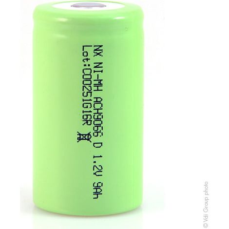 NX - Accus NiMH ls D HD 1.2V 9000mAh FT (1/2)