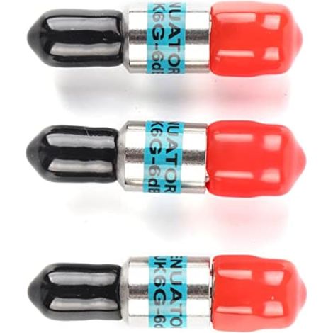 Atténuateur coaxial SMA JK RF, connecteur mâle-femelle 2 W, 6 GHz, 50 Ohms, alliage de cuivre haute dureté, fréquence CC à 6,0 GHz (6 dB) (1/5)