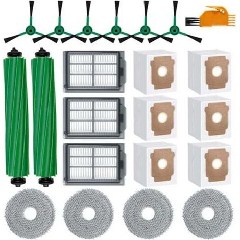 Kit accessoires Roomba 22pcs - Entretien robot E505/405 Combo - Maison - 2 brosses, 3 HEPA, 6 latérales - Propriétaires de Roomba