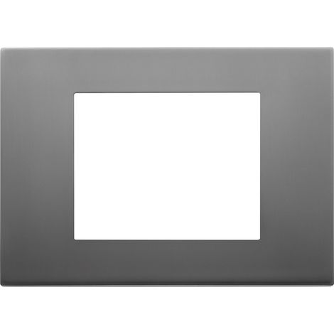 Placca 3 MODULI inox satinato SERIE LINEA VIMAR 30653.72