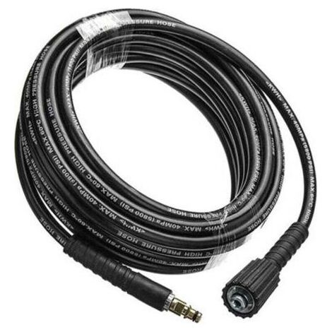 Tuyau Haute Pression - 8 M - Diamètre Intérieur 8 8 Mm - Raccord M22 Femelle Et Clic - Pour Nettoyeurs Haute Pression - 1 Pièce (1/4)