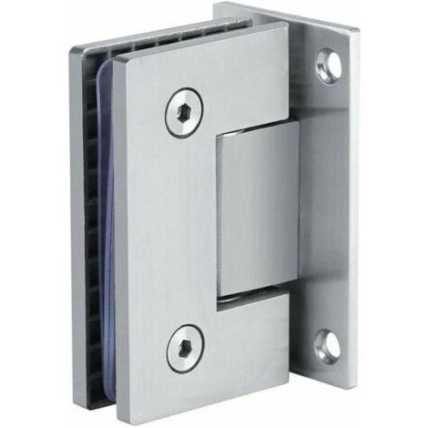 FENOPLASTICA8-10mm Raccords vissés, clips pour charnières de portes en verre, supports muraux sans cadre à 90º, clips pour portes de douche en verre,1 pièces (1/4)
