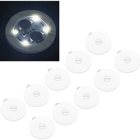 Autocollants sous-verres lumineux LED, autocollants clignotants colorés pour bouteilles, sous-verres lumineux, blancs, 6 cm. (1/5)