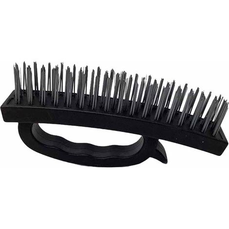 Spazzola con fili in metallo per ruggine calcare sverniciare con impugnatura ergonomica 17x8 cm (1/2)