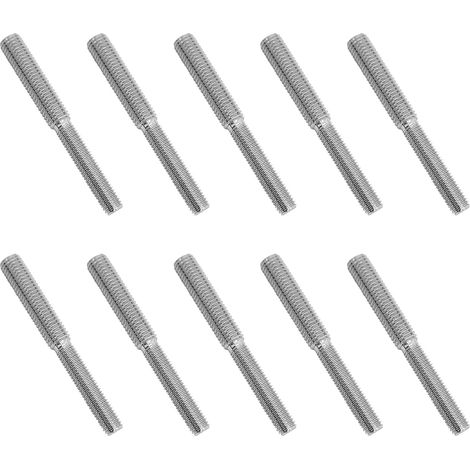 10x 80mm goujon à double tête boulon 304 en acier inoxydable réducteur de vis adaptateur (M8 à M10) pour fixation de colonne structurelle (1/5)