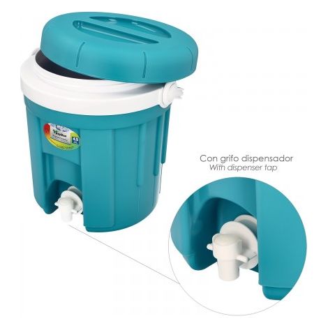 TERMOS CON DISPENSER 4,5LT BLU C/RUBINETTO C/COPERCHIO ISOLANTE PAPILLO (1/3)