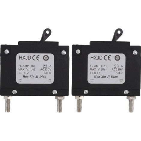Disjoncteur de Générateur de 2 Pièces, Disjoncteur Professionnel de Générateurs D'essence de Sécurité avec le Commutateur pour des Générateurs D'essence 23A 230V-VSIAISV (1/5)
