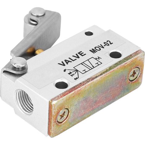 MOV-02 G1/8 Gewinderollenhebel Luft Pneumatisches mechanisches Ventil 0-0,8 MPa (1/5)